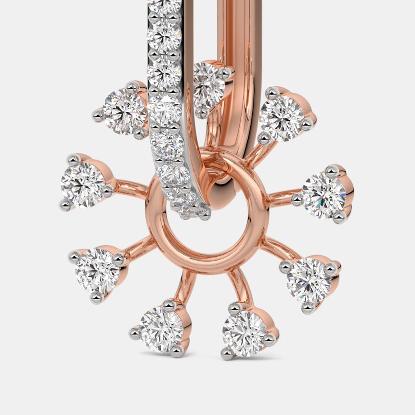 The Bloom Spin Dangle Hoop Earrings - image 4