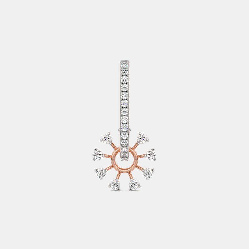 The Bloom Spin Dangle Hoop Earrings - image 6
