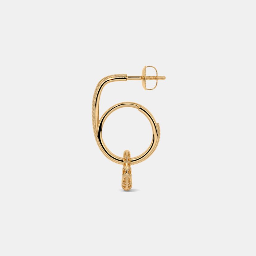 The Devanya Dangle Hoop Earrings - image 5
