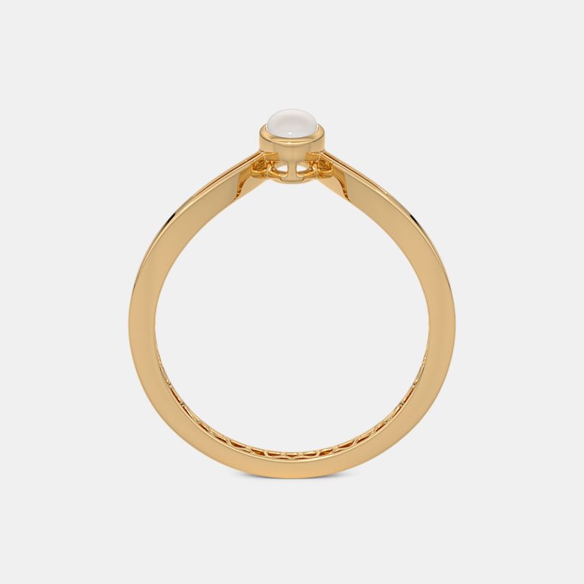 The Celina Moonstone Chevron Ring - image 8