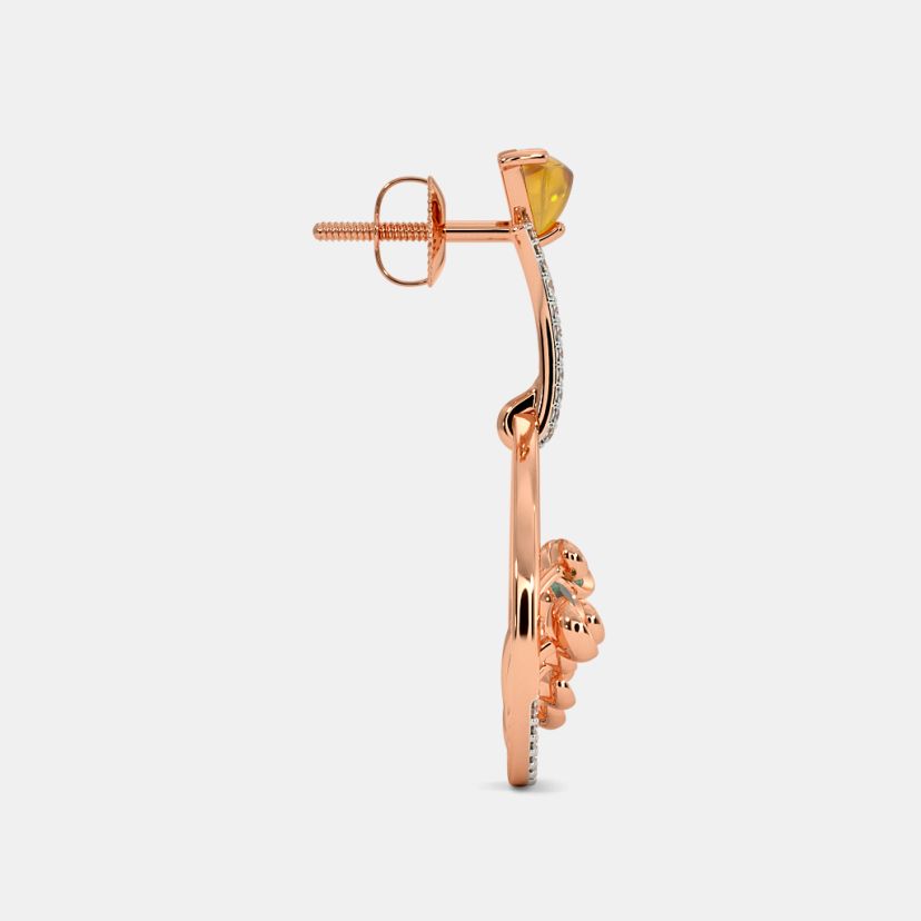 The Moss Dandelion Drop Earrings - image 7