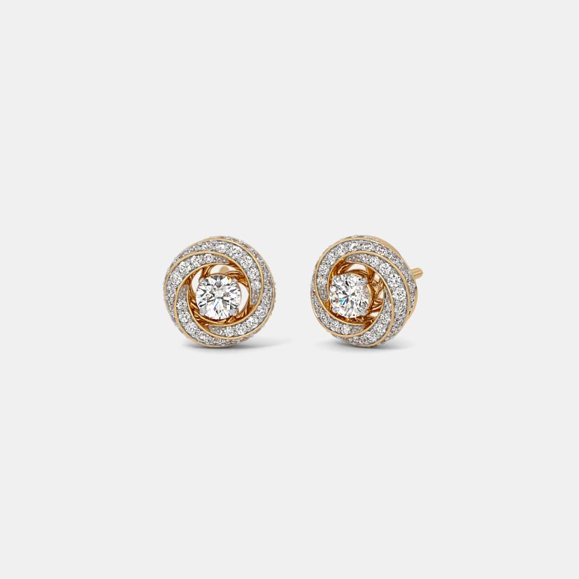 The Zavera Solitaire Stud Earrings - image 1