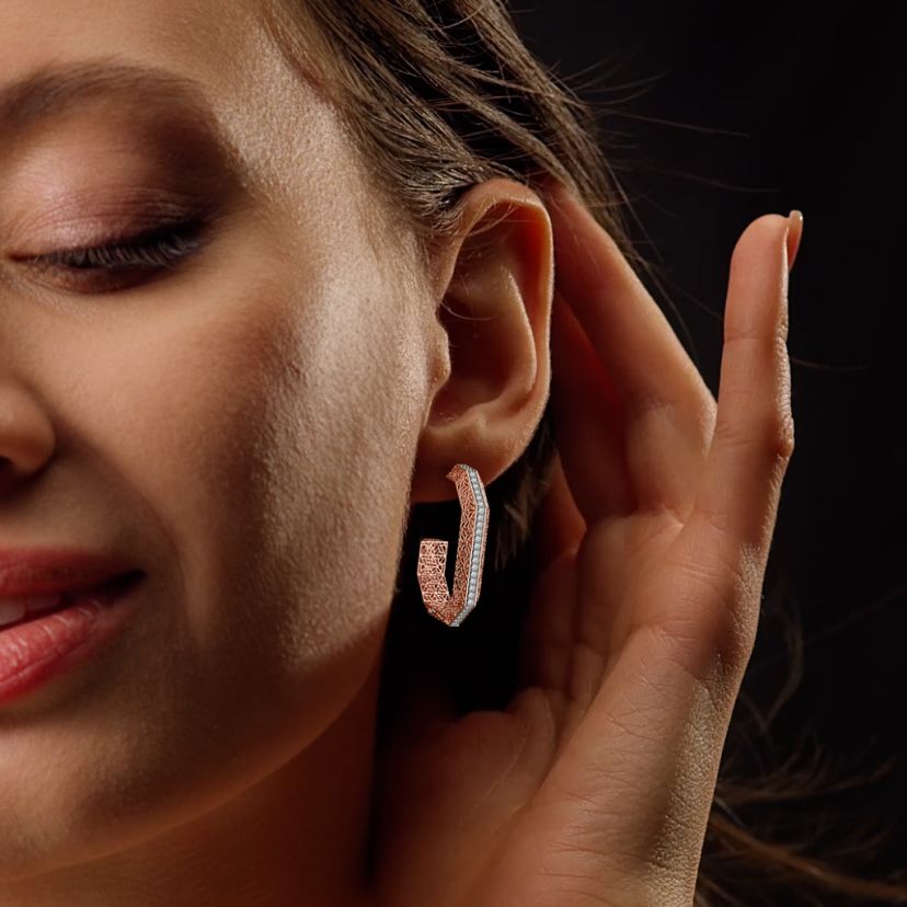 The Velvet Vista J Hoop Earrings - image 4