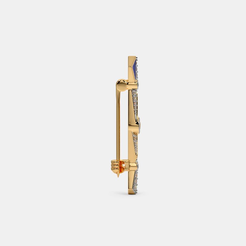 The Geometric Harmony Mens Brooch - image 7