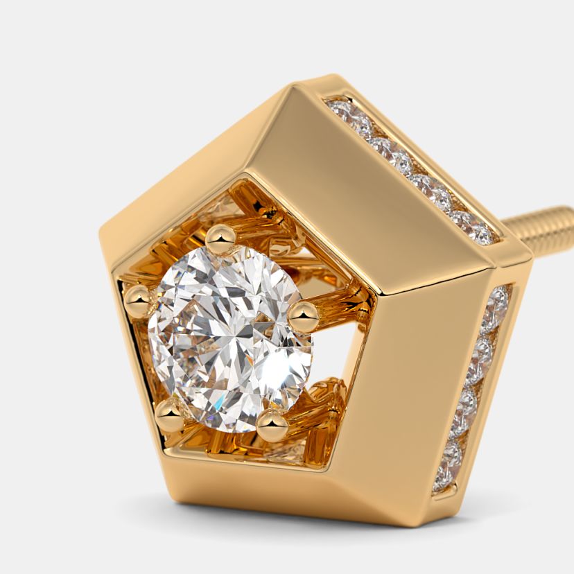The Chubina Solitaire Stud Earrings - image 5