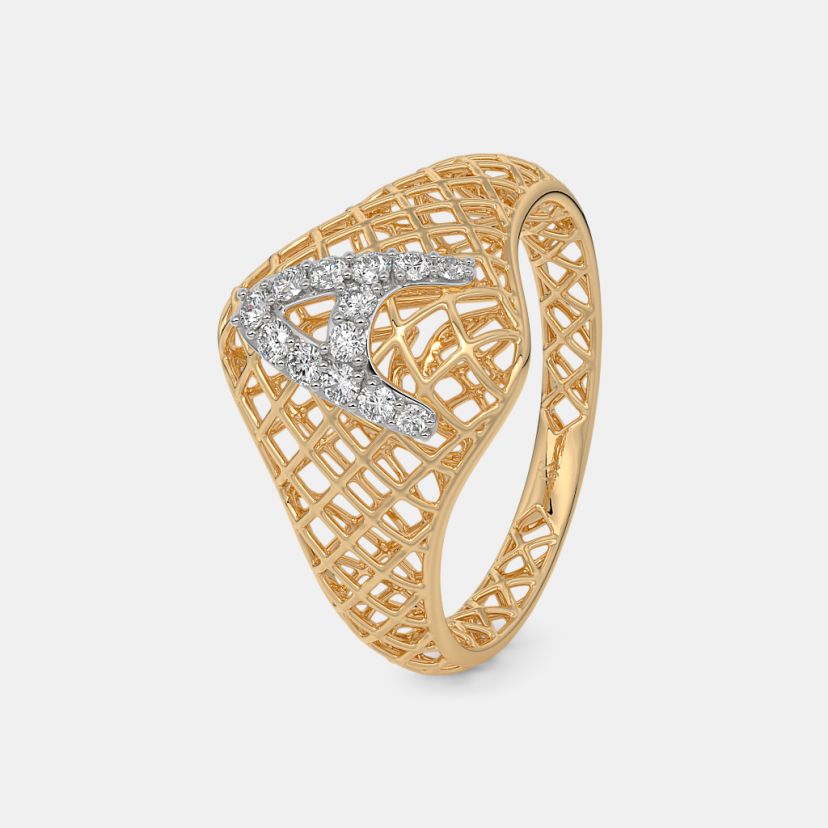 The Plump A Initial Ring - image 1