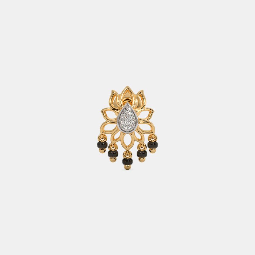 The Ameri Mangalsutra Stud Earrings - image 4