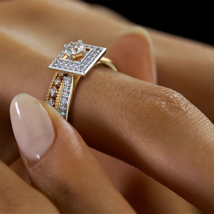 The Nomi Bridal Ring Set - image 6
