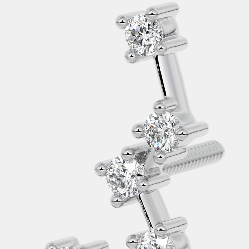 The Cassiopeia Constellation Multi Pierced Stud Earrings - image 4
