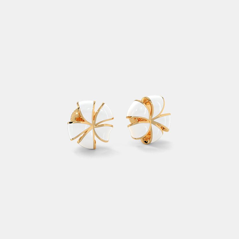 The White Frangipani Stud Earrings - image 6