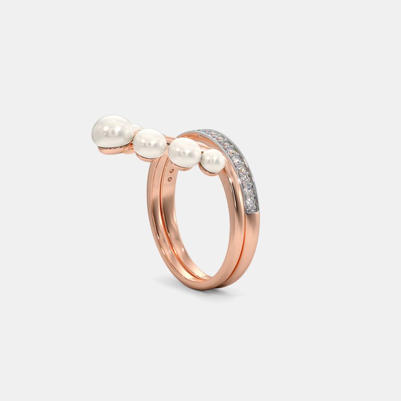 The Suave Chevron Stackable Ring - image 9