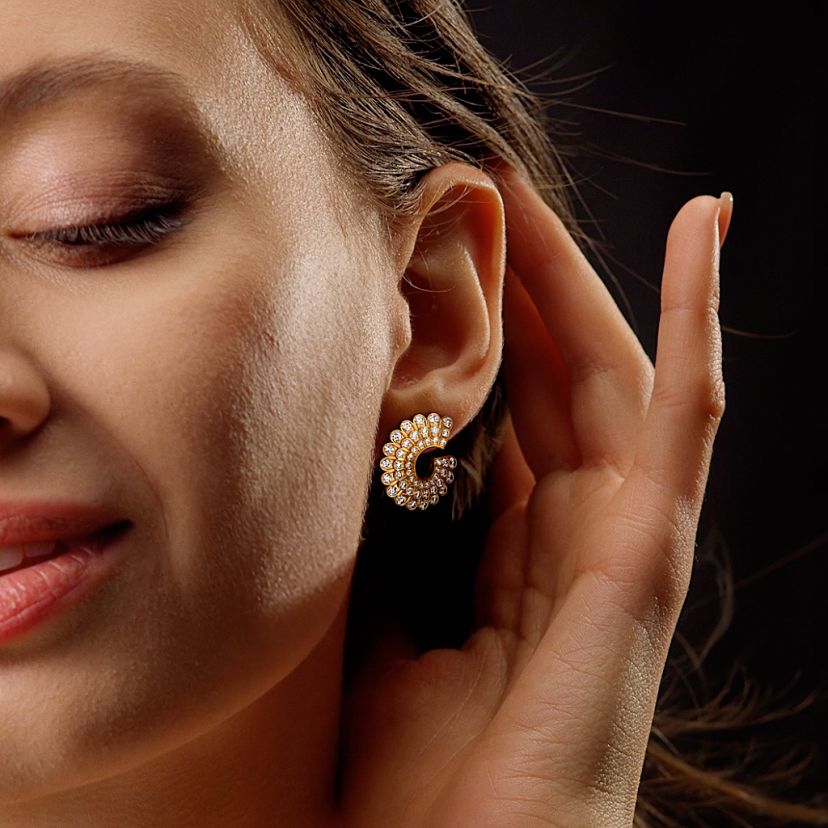 The Nestlet Orange Peel Earrings - image 3
