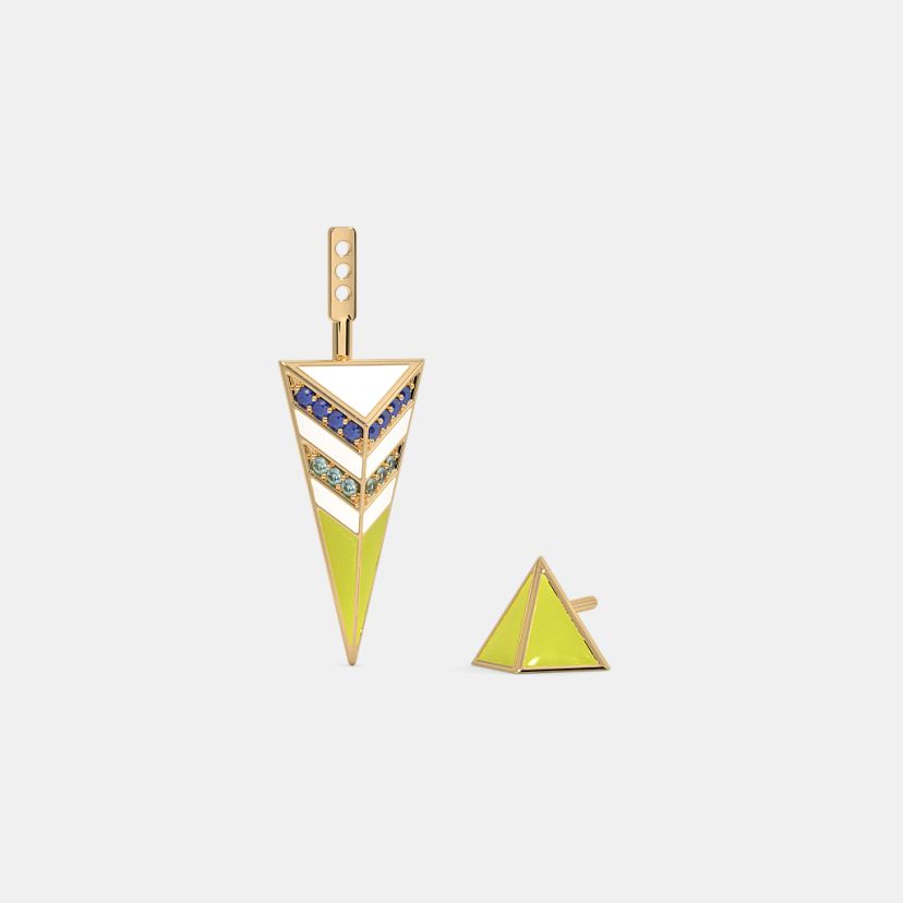 The Triadic Front Back Earrings - image 9