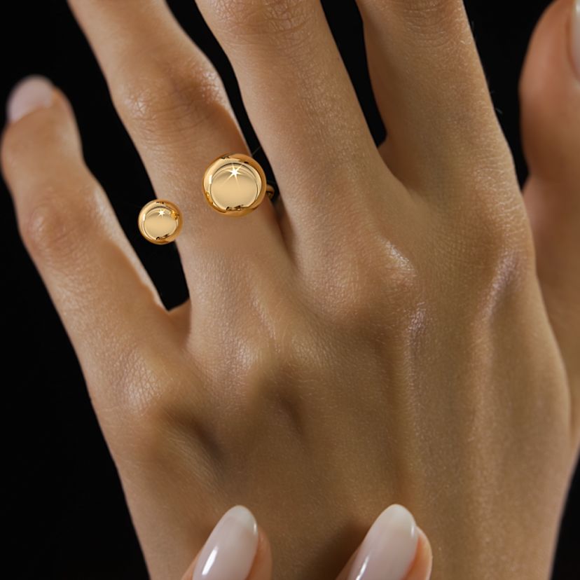 The Sphered Top Open Ring - image 4