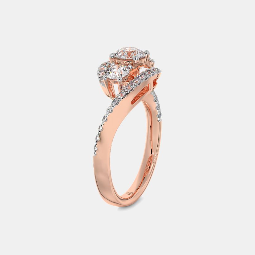 The Amilie Three Stone Ring - image 9