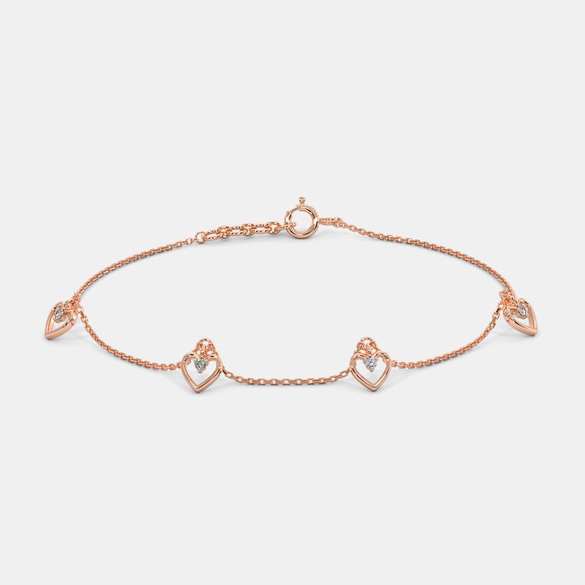 Buy Rose Gold Bracelets Designs Online BlueStone India s 1 Online Jewellery Brand