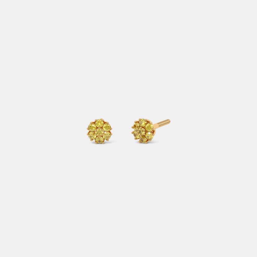 The Yellow Sapphire Azerbaijan Stud Earrings - image 1