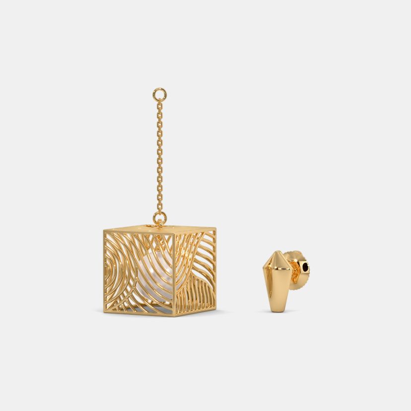 The Cubic Elegance Jhumka Earrings - image 4