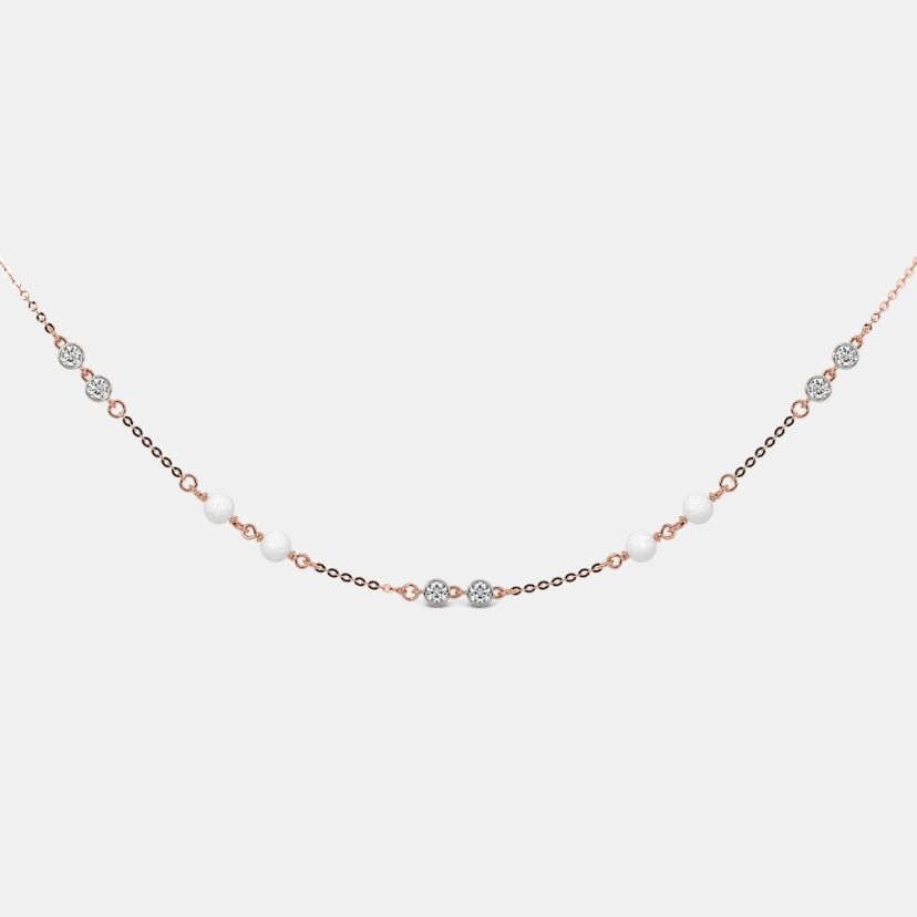The Porce Halo Station Necklace - image 5
