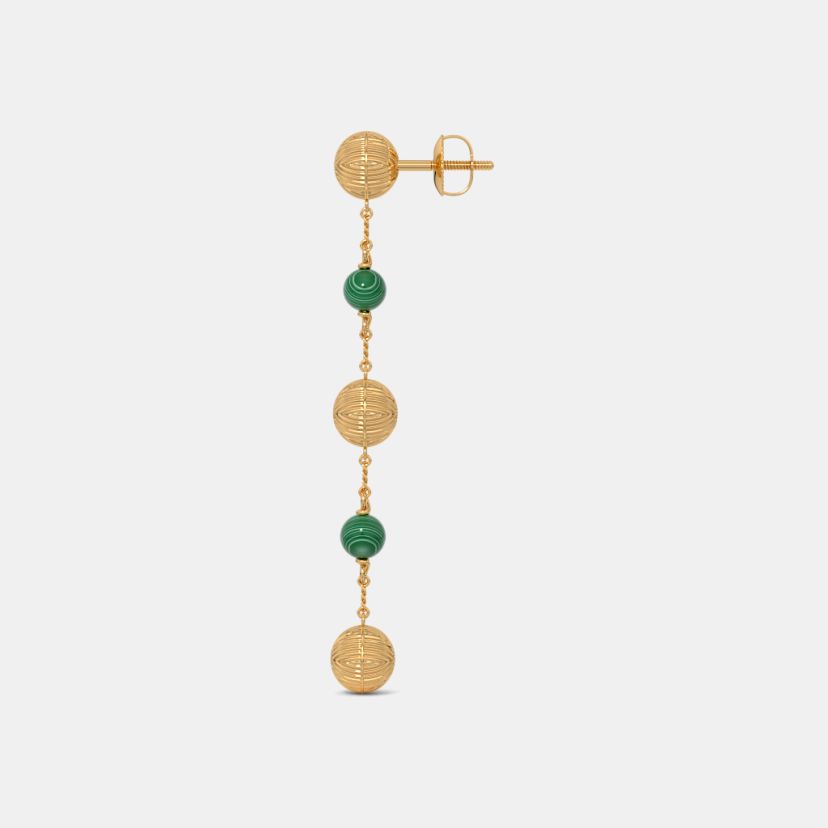 The Malachite Muse Dangler Earrings - image 5