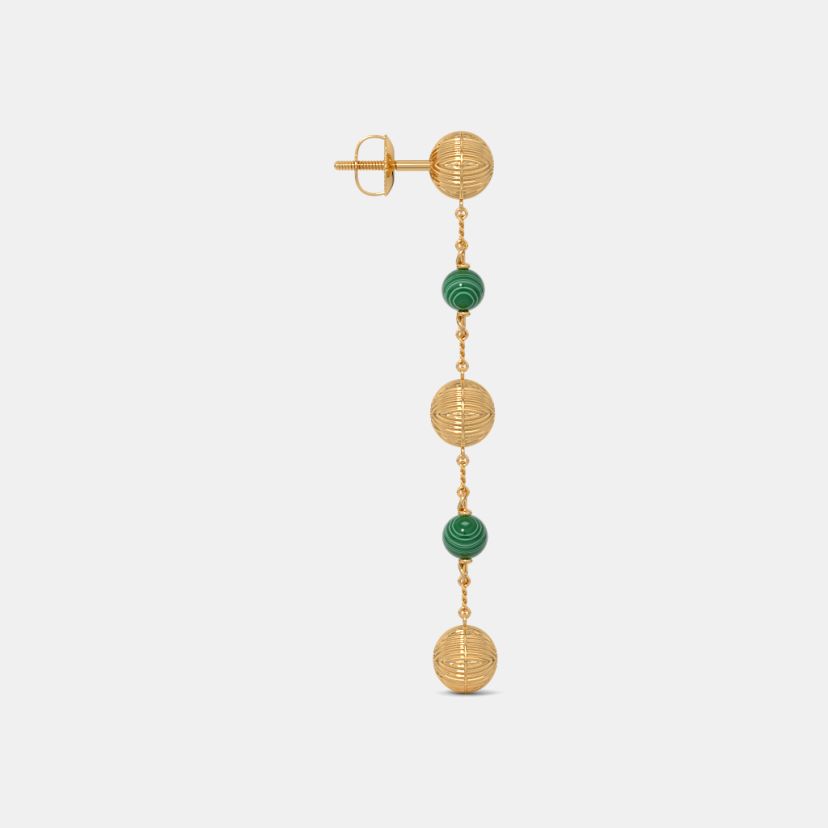 The Malachite Muse Dangler Earrings - image 7