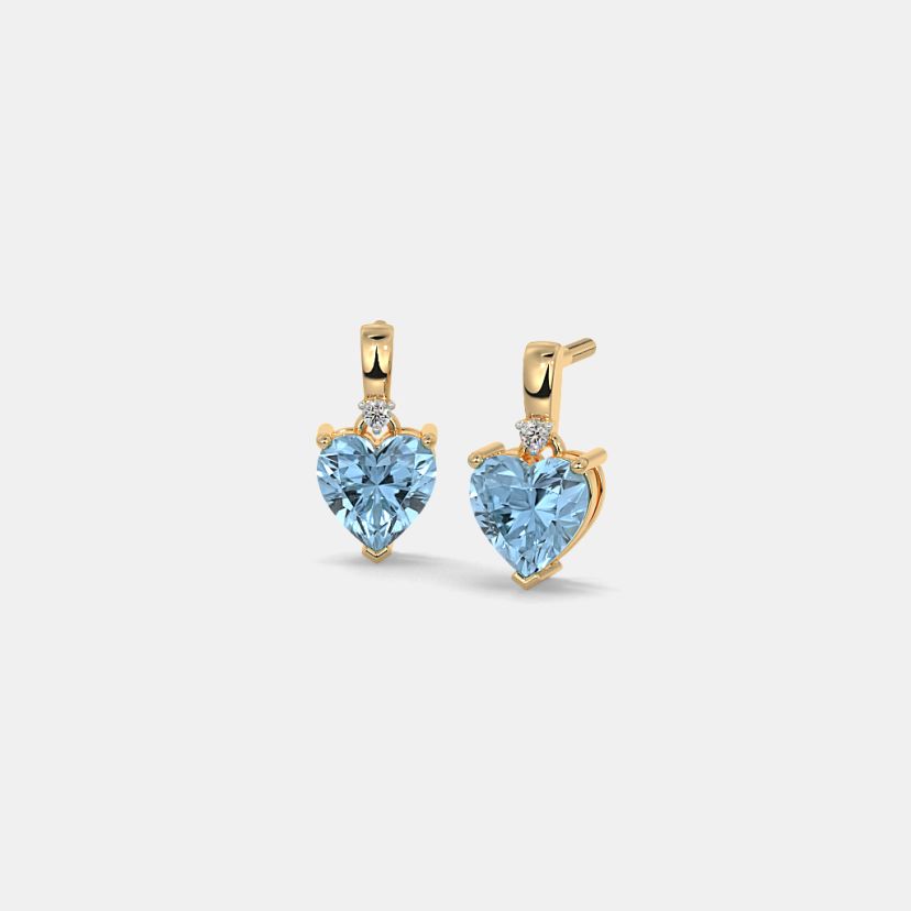 Topaz blue store earrings