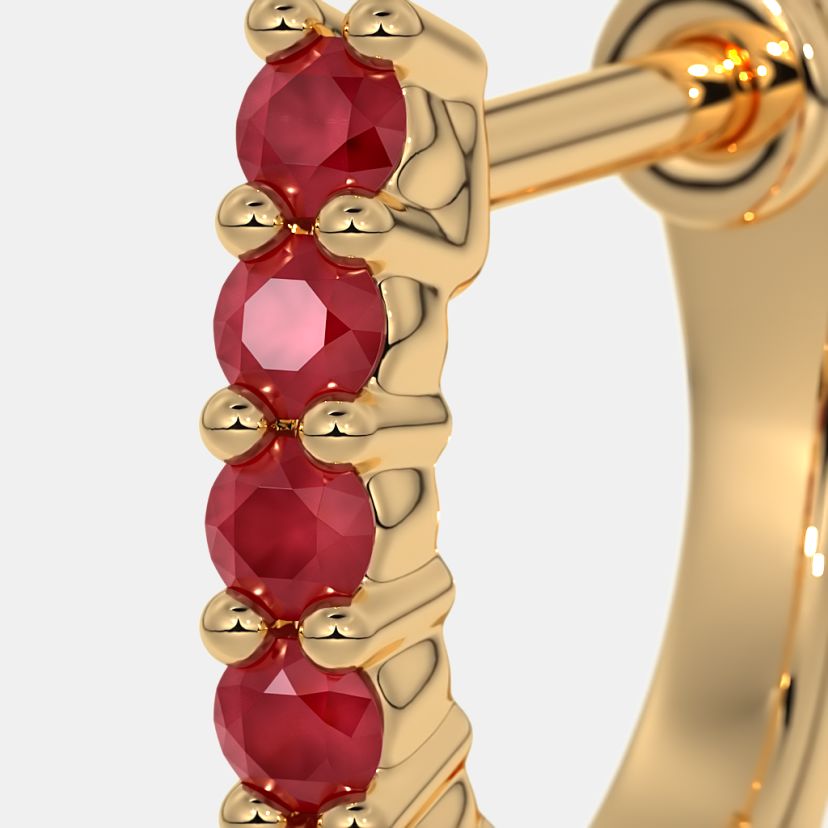 The Napua Multi Pierced Hoop Earrings - image 4
