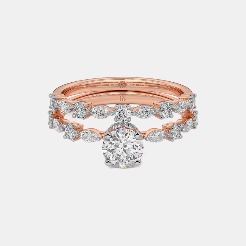 The Lumiere Des Etoiles Bridal Ring Set - image 8