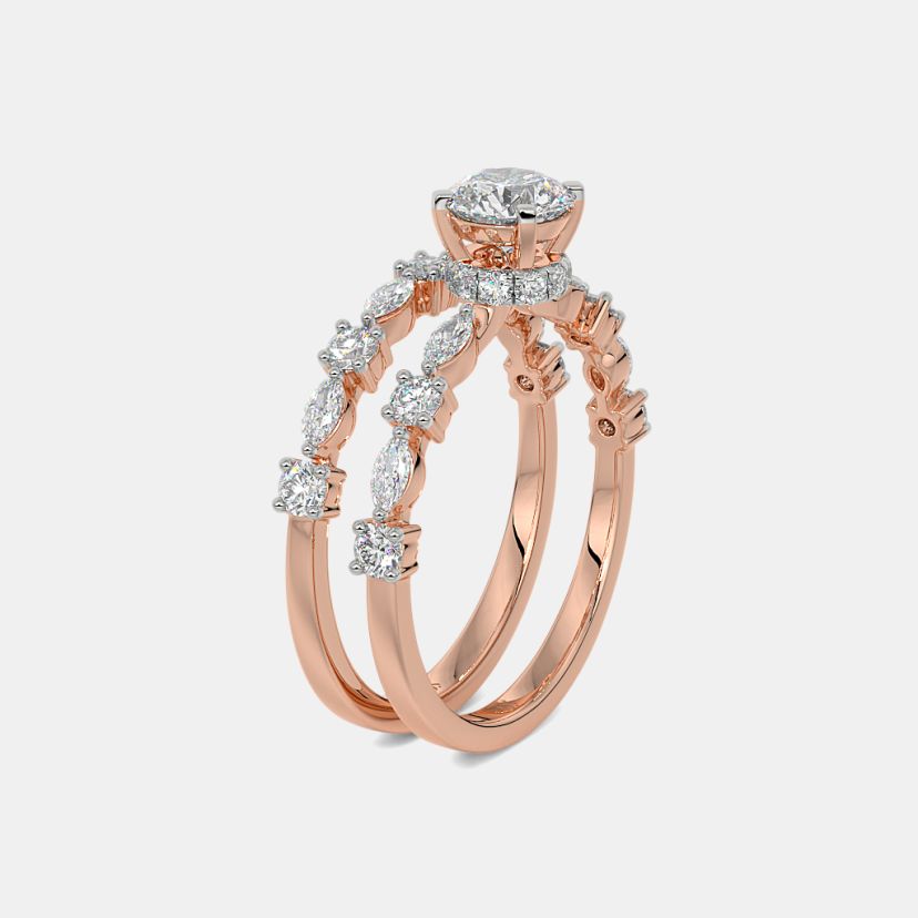 The Lumiere Des Etoiles Bridal Ring Set - image 10