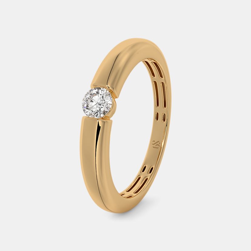 The Bondra Solitaire Couple Band For Him - image 1