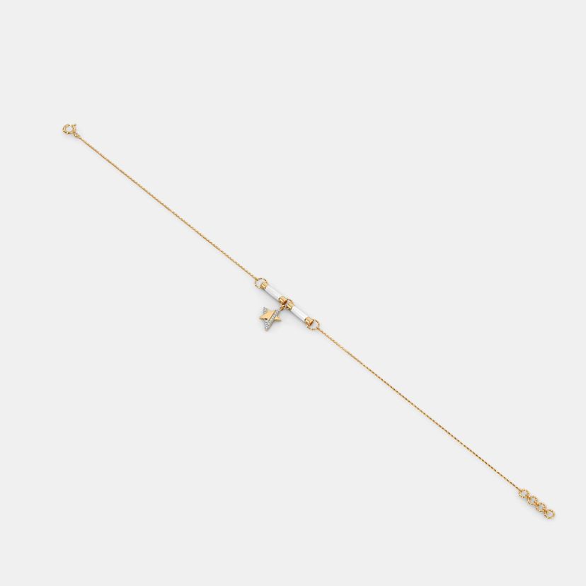 The Linen White Anklet - Angle View 2