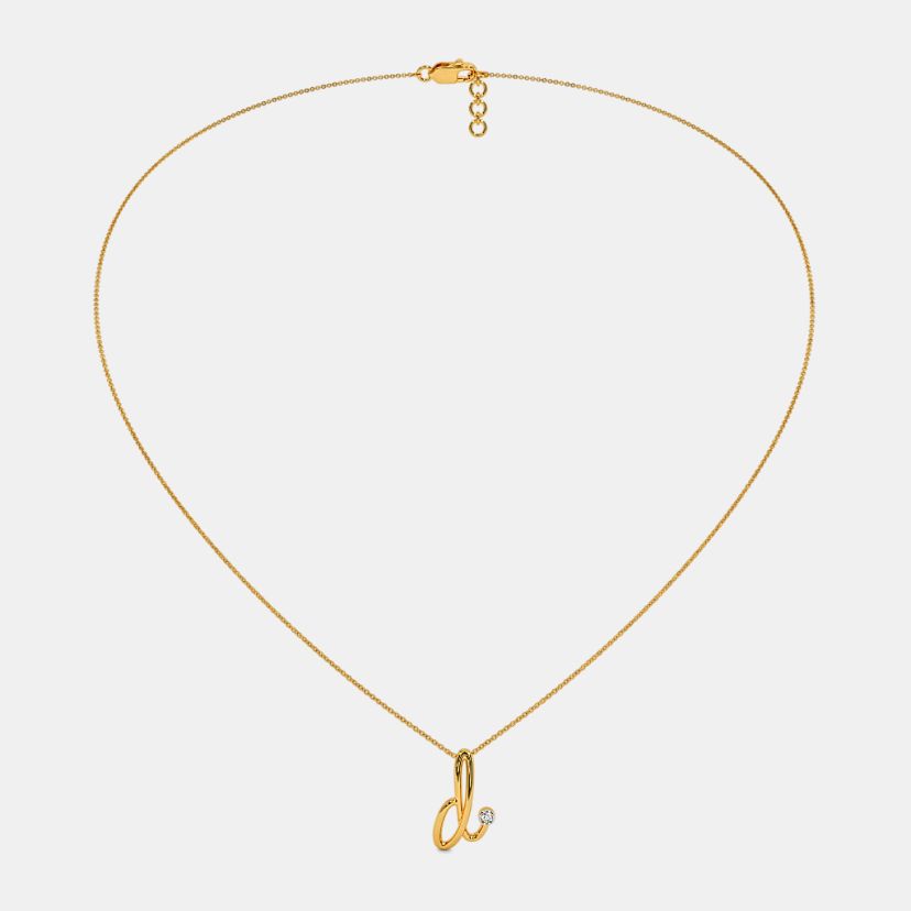 The Cursive D Necklace - image 4