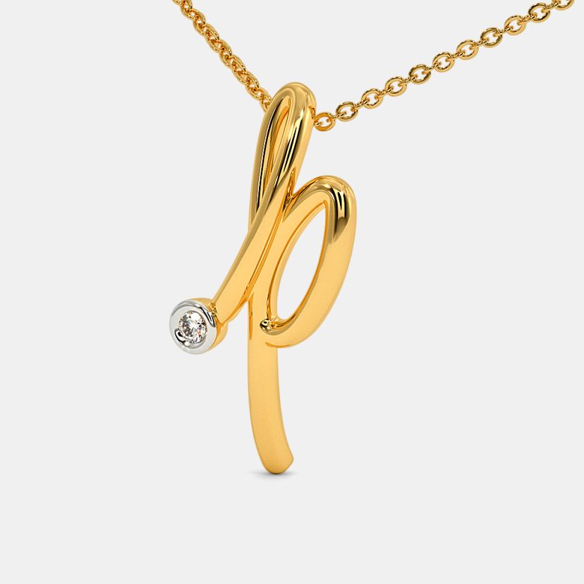 Bluestone alphabet cheap pendant