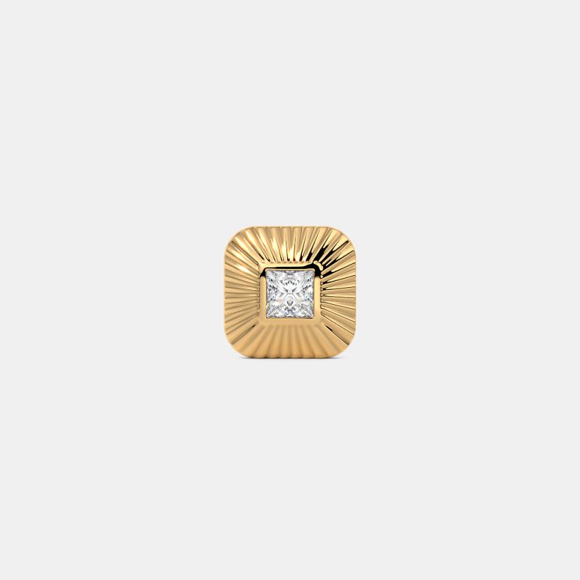 The Princess Love Solitaire Stud Earrings - image 7