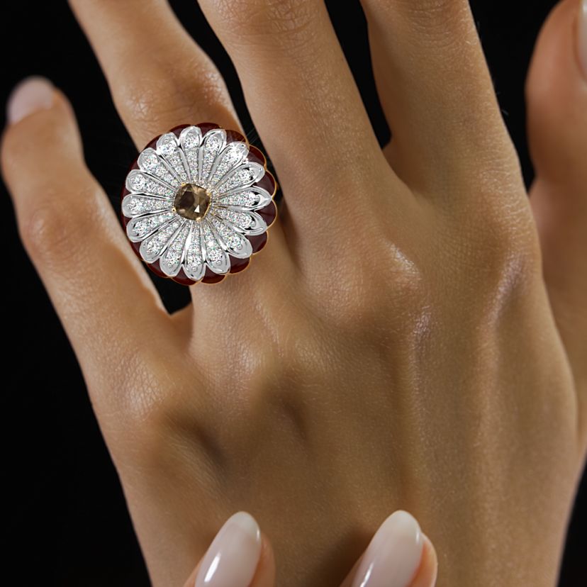 The Velvet Mosaic Statement Ring - image 4