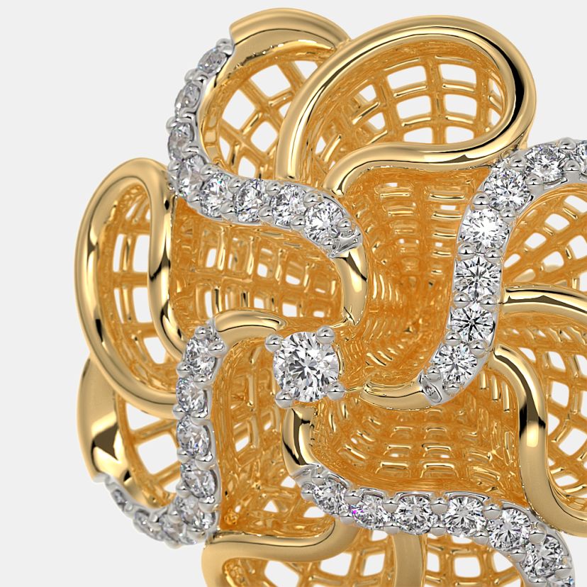 The Rose Lattice Earrings - image 5