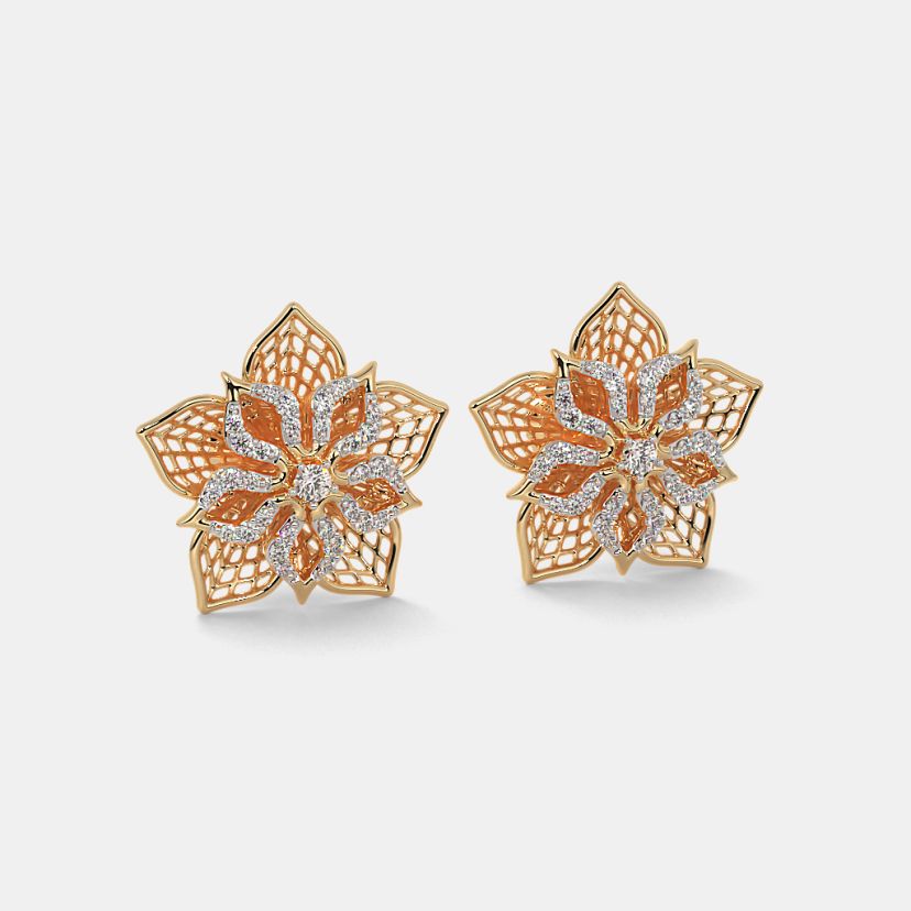 The Daffodil Lattice Stud Earrings - image 6