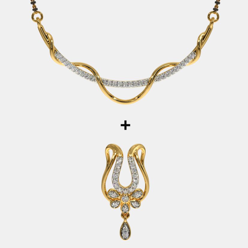 The Tanmayi Convertible Mangalsutra Pendant - image 4