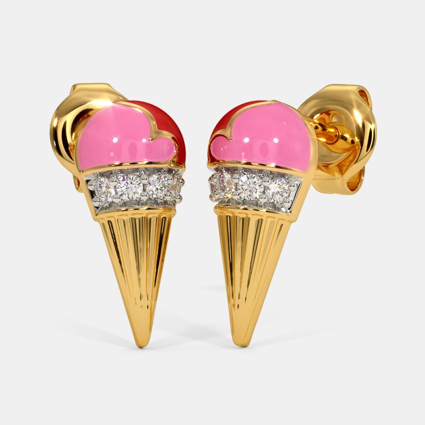 The Icecream Cone Kids Stud Earrings - image 1