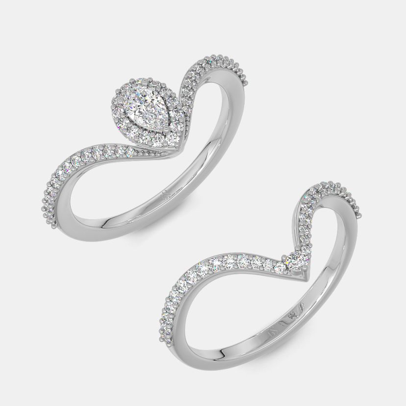 The Aimer Bridal Ring Set - image 7