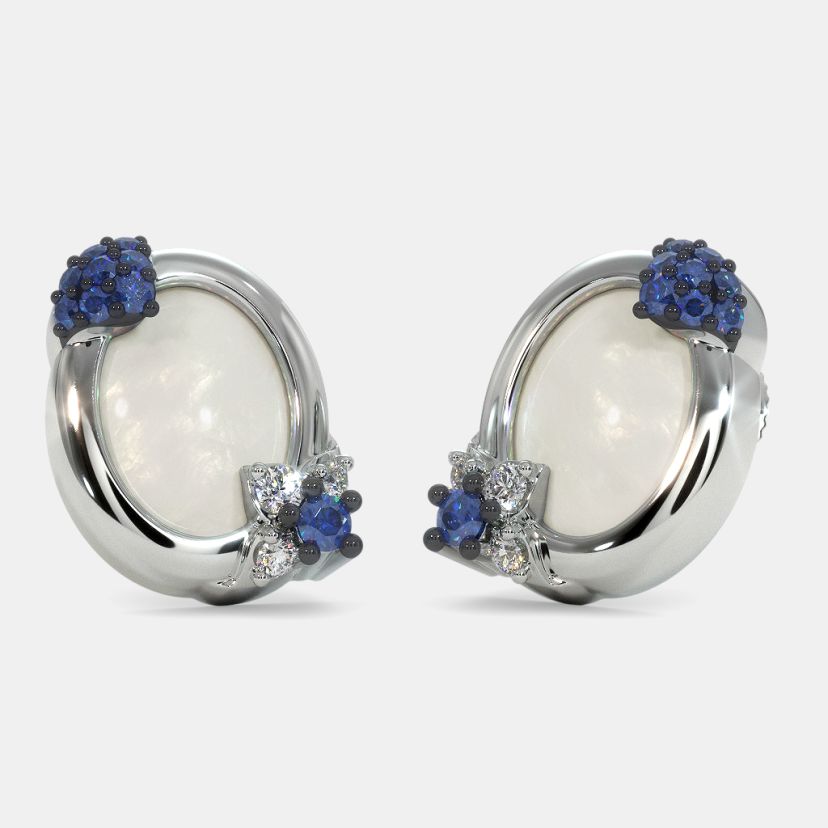 Simple Stacking 4567MM Square Stone Earrings Royal Blue Zircon Crystal  Stud Earrings For Women Wedding Men Ear Studs  AliExpress