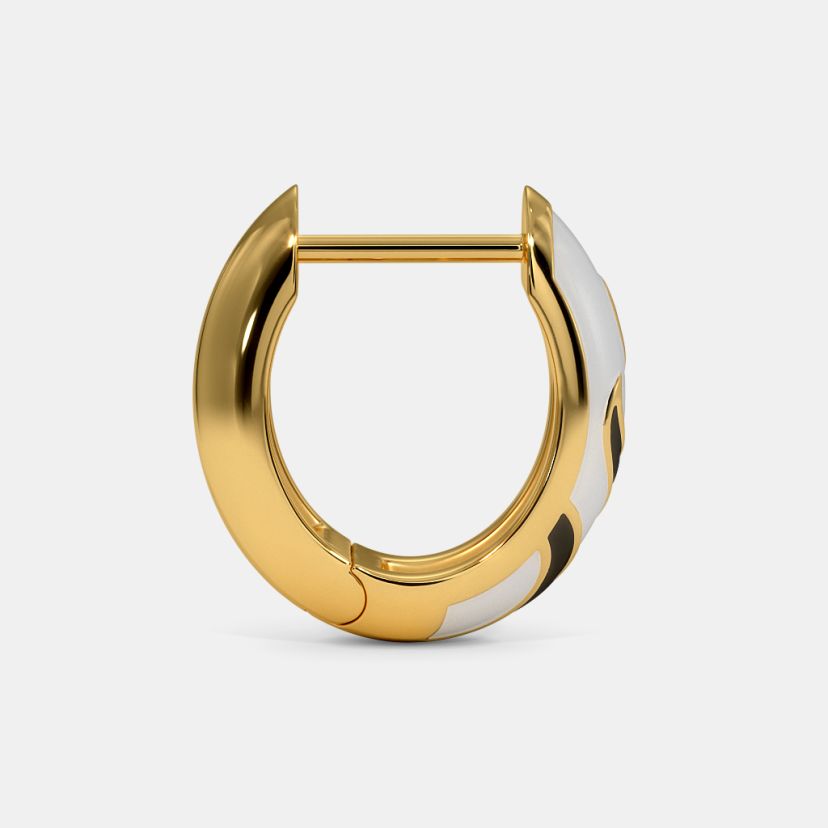 The Zebra Huggie Earrings - image 7