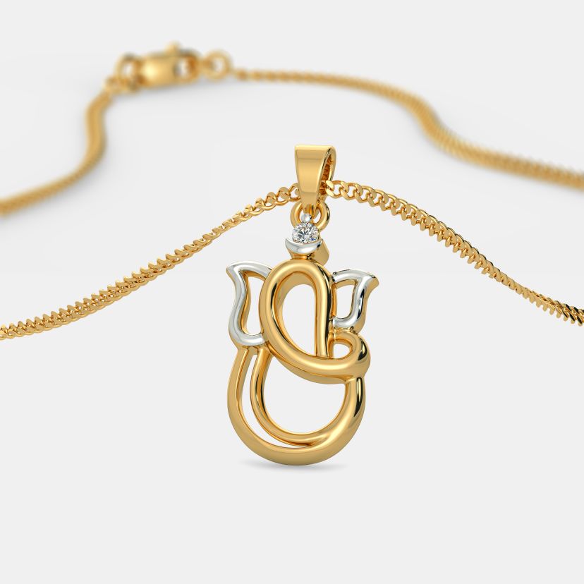 Bluestone ganesh outlet pendant