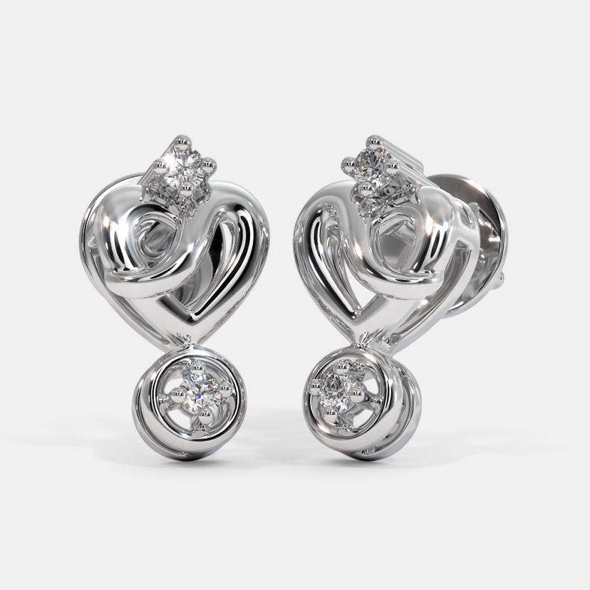 Buy Platinum Earrings Designs Online in Hrbr Bengaluru BlueStone