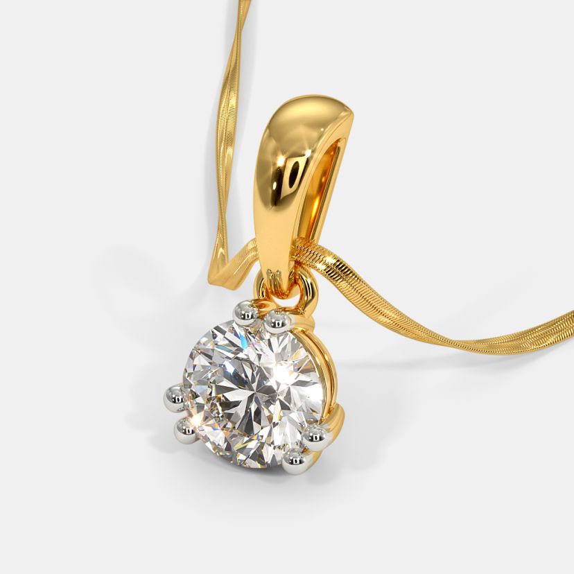Buy Solitaire PendantsDesigns Online BlueStone India s 1 Online Jewellery Brand