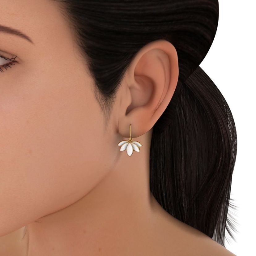 The Lotus Maiden Earrings - image 7