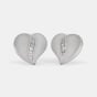 The Tanis Heart Stud Earrings