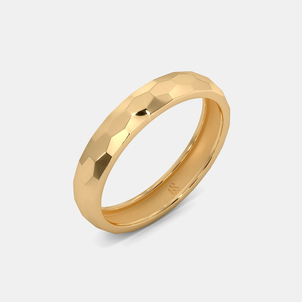 The Nubia Textured Band Ring alternate view 1