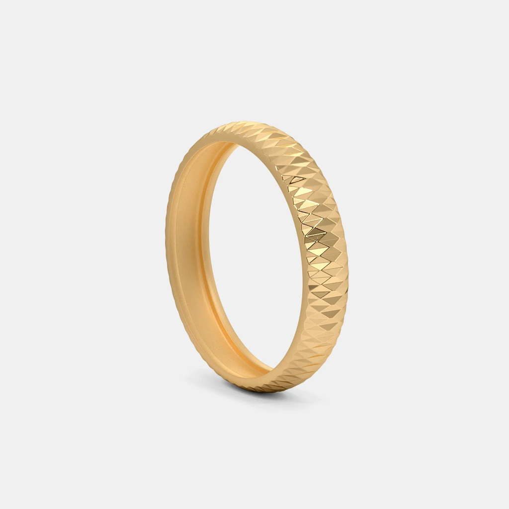 The Tesni Textured Band Ring | BlueStone.com