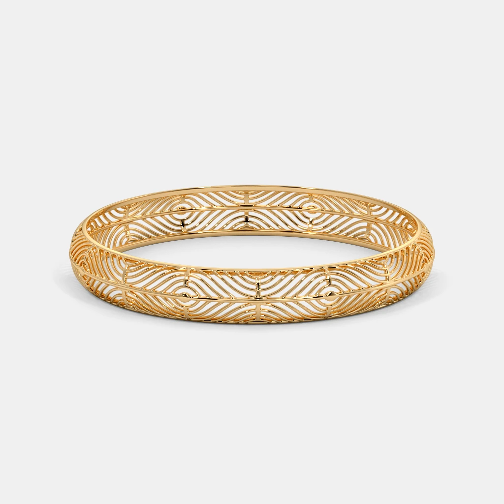 The Flying Feather Round Bangle | BlueStone.com